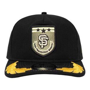 New Era San Francisco Giants Military Patch Pre Curved Adjustable Snapback Hat
